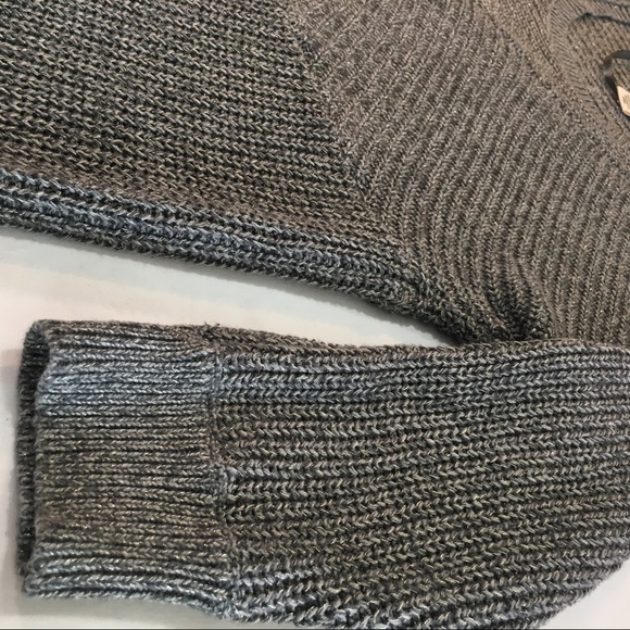 DKNY Small Grey Chunky Cable Knit Tunic Sweater - Picture 6 of 8